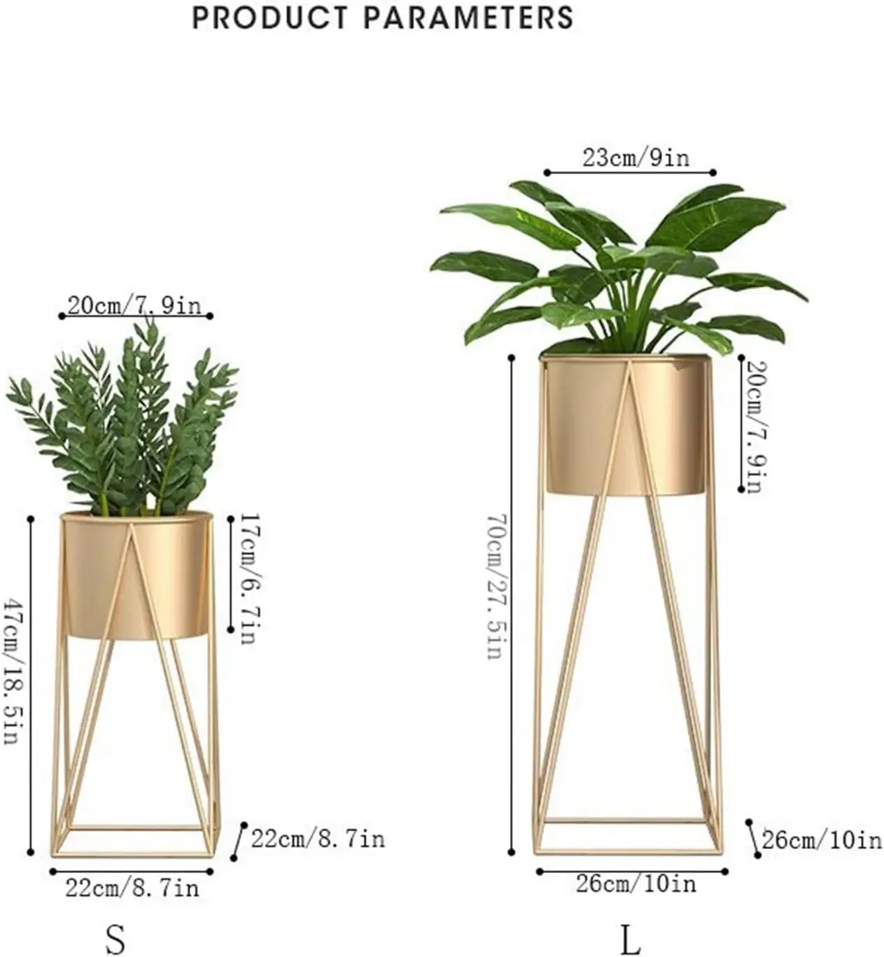 Flower Floor Stand,Medium Fan Embossed Planter Fashion Iron Flower Rack Pot Plant Stand Flower Holder Living Room Indoor Balcony