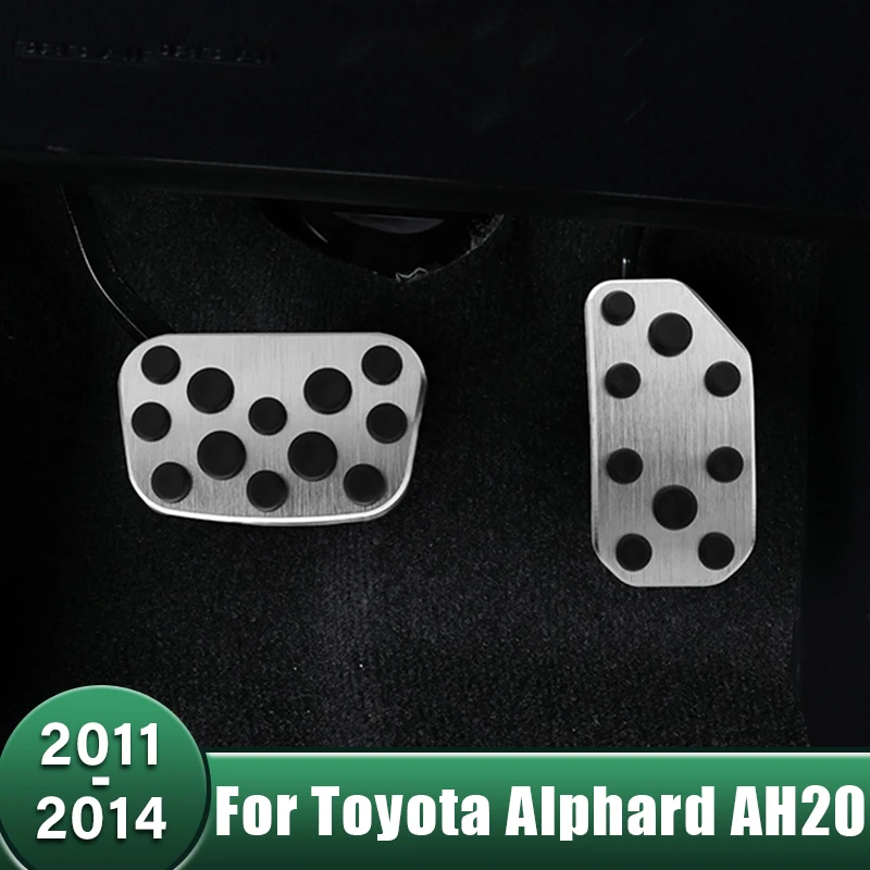 

Car Foot Pedals Accelerator Fuel Brake Pedal No Drill Cover Accessories For Toyota Alphard Vellfire 20 30 AH20 AH30 2011-2021