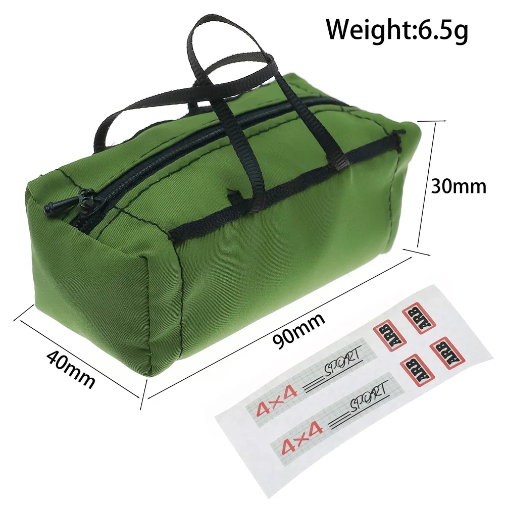 RC Rock Crawler Off-Road Remote Control Car - Simulated Mood Parts, Outdoor Rainproof Bag & Roof Rack Bag, Universal Fit