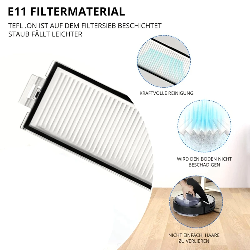 Replacement Parts Roller Brush Side Brushes HEPA Filter For Roborock Q7max Q7max+ Robot Vacuum Cleaner Accessories