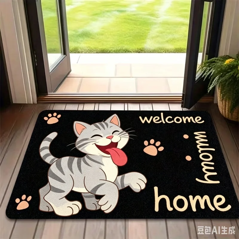 Newest Floor Mat Sunflower Bee Gnome Cartoon Doormat Farm Non Slip Front Door Entry Mat