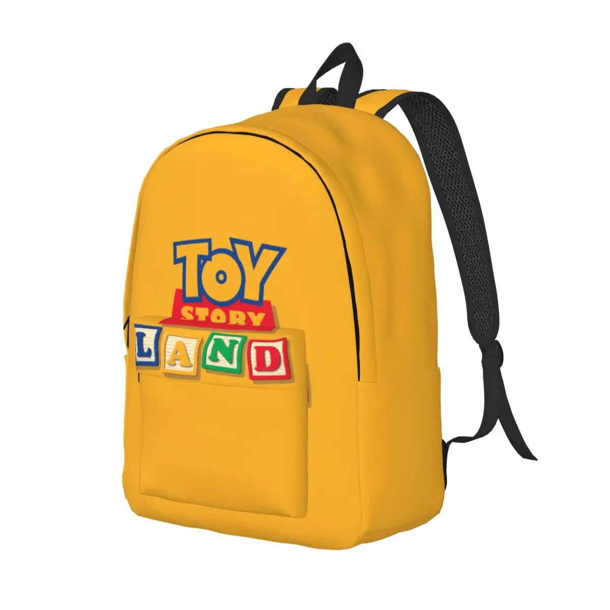 Custom 3D Print Toy Story Land Cartoon Canvas Backpack for  College School Travel Bags Women Men Bookbag Fits 15 Inch Laptop