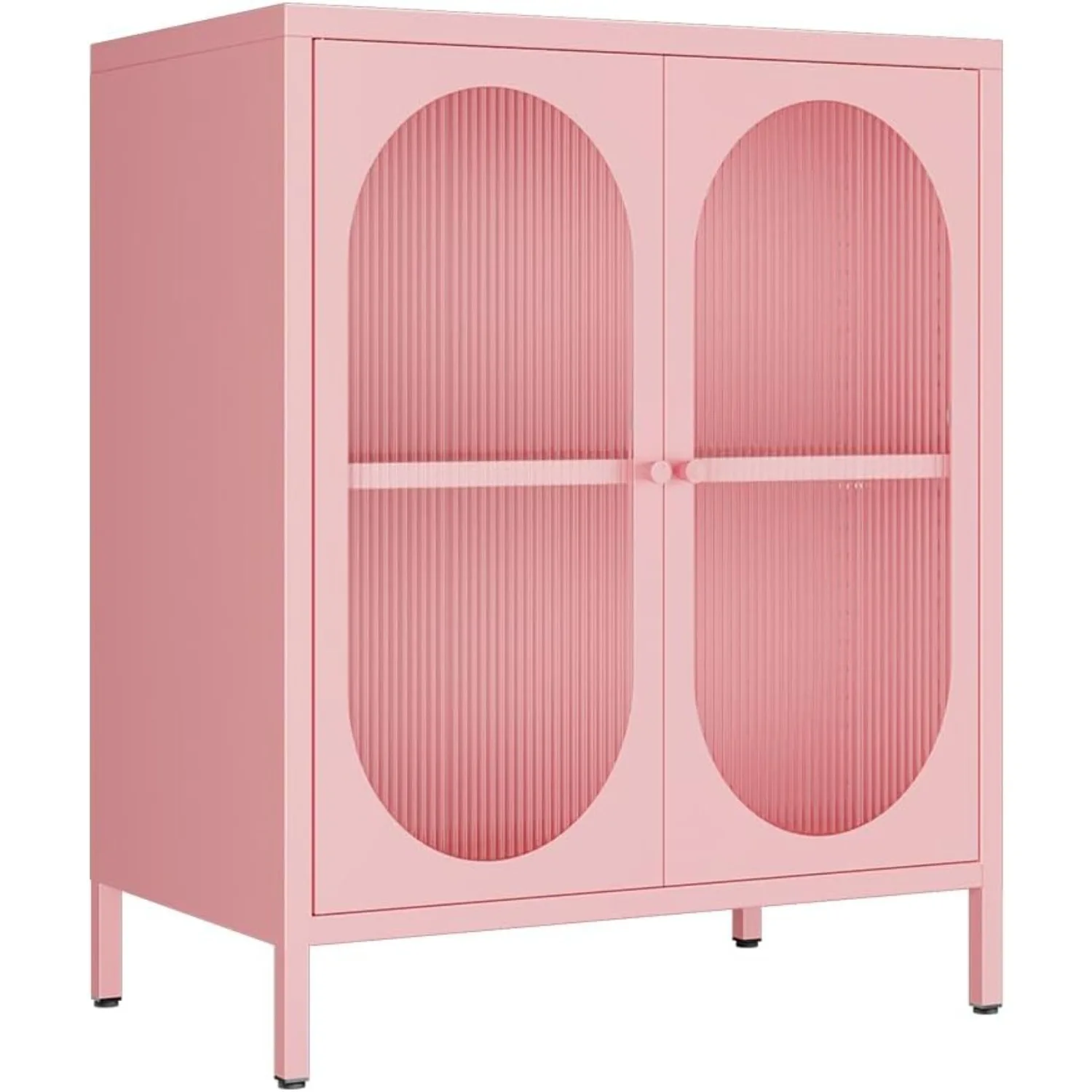

Small 2 Transparent Door Metal Storage Side Buffet Cabinet for Bed Room,Living Room,Entryway,Hallway,Home,Hotel,Office,Garage
