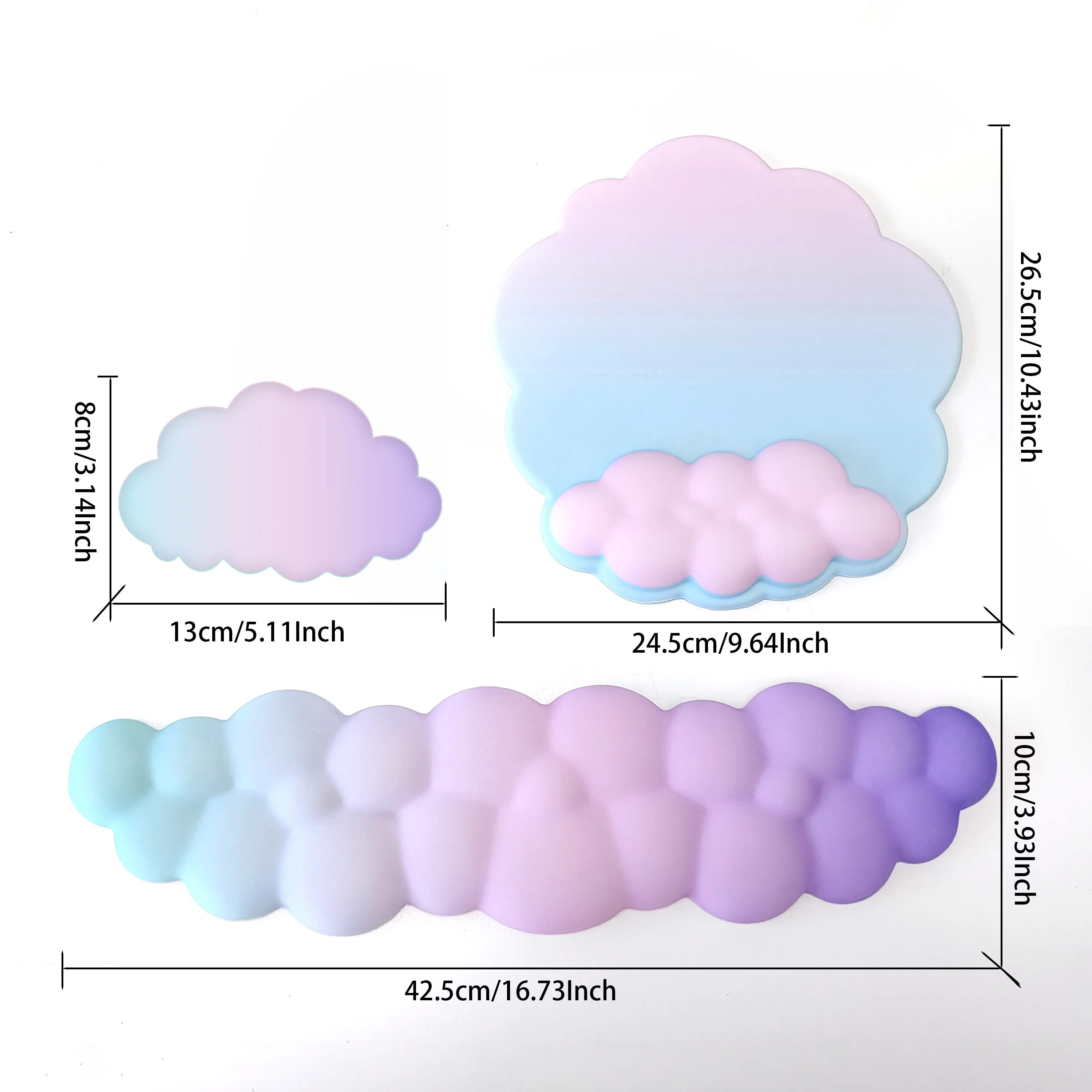 Mouse Pad with Wrist Rest for Computer Mackbook Laptop Keyboard Mouse Mat with Hand Rest Mice Pad