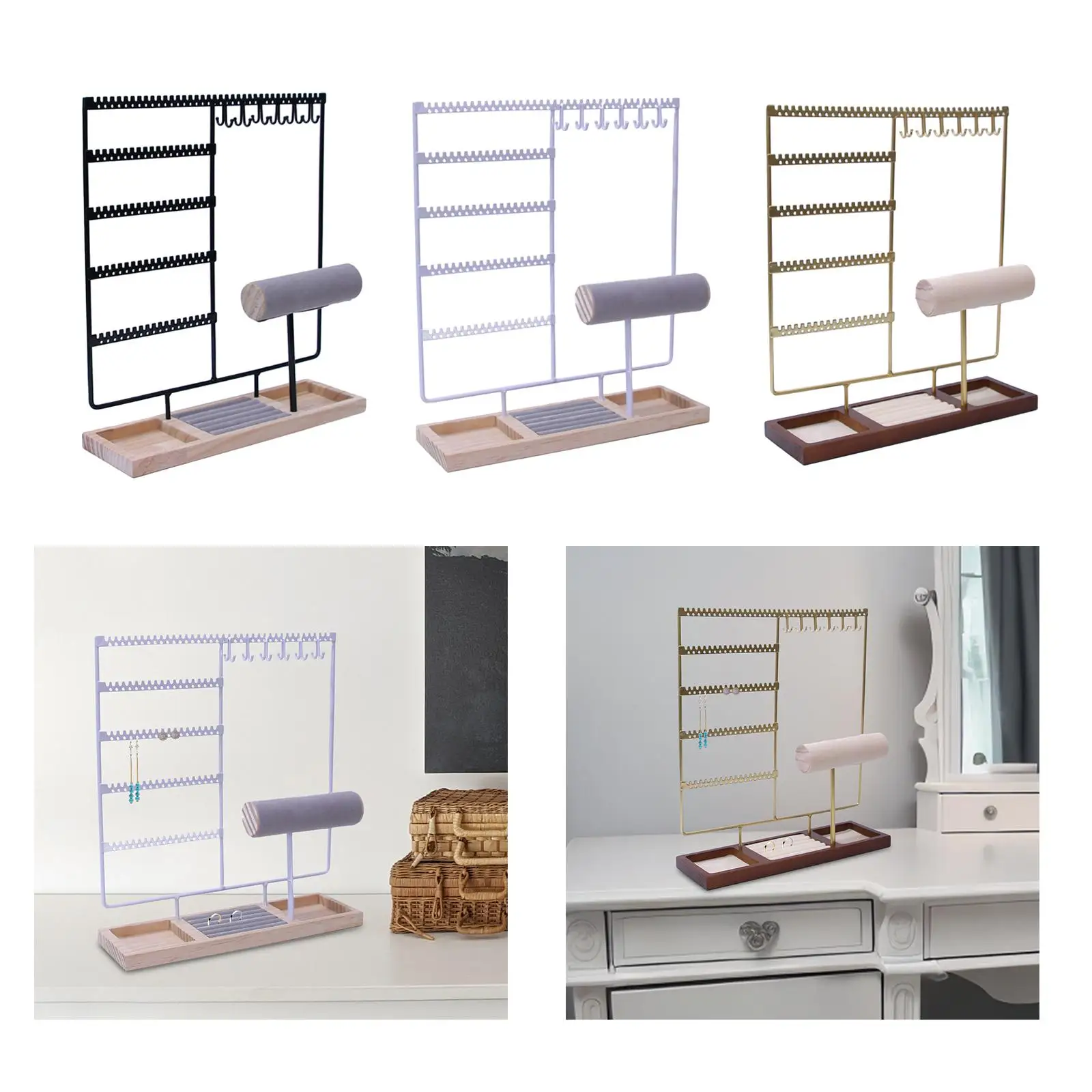 Jewelry Display Stand Tray Women for Desktop Store Decoration Apartment