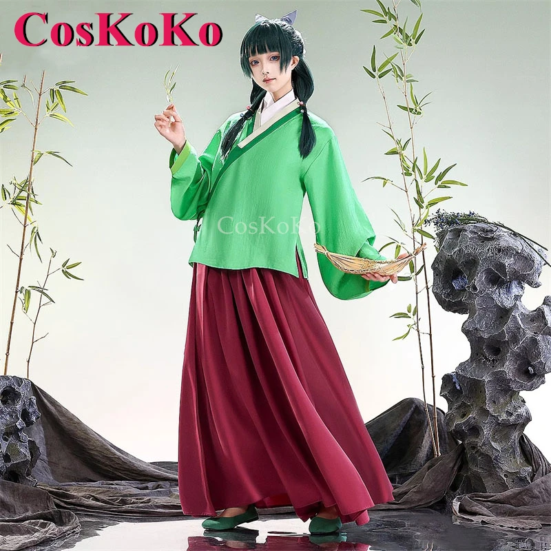 

CosKoKo Maomao Cosplay Anime The Apothecary Diaries Costume Gorgeous Elegant Lady-In-Waiting Dress Halloween Role Play Clothing