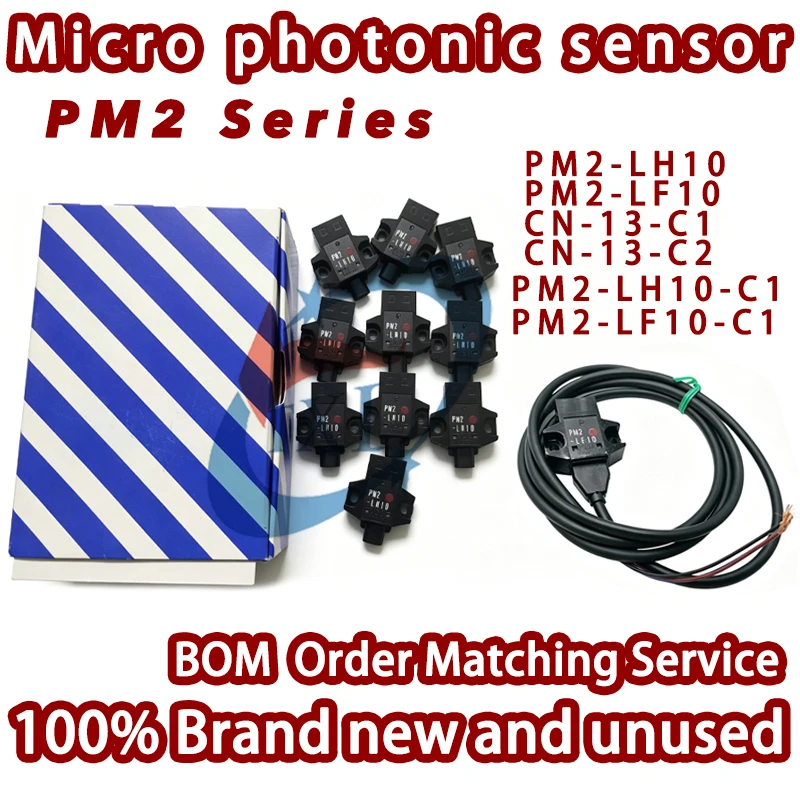 100% Brand New Import-Japan PM2-LH10 PM2-LF10 CN-13-C1 CN-13-C2 PM2-LH10-C1 PM2-LF10-C1 1M 5-24V DC NPN Micro Photo Sensor