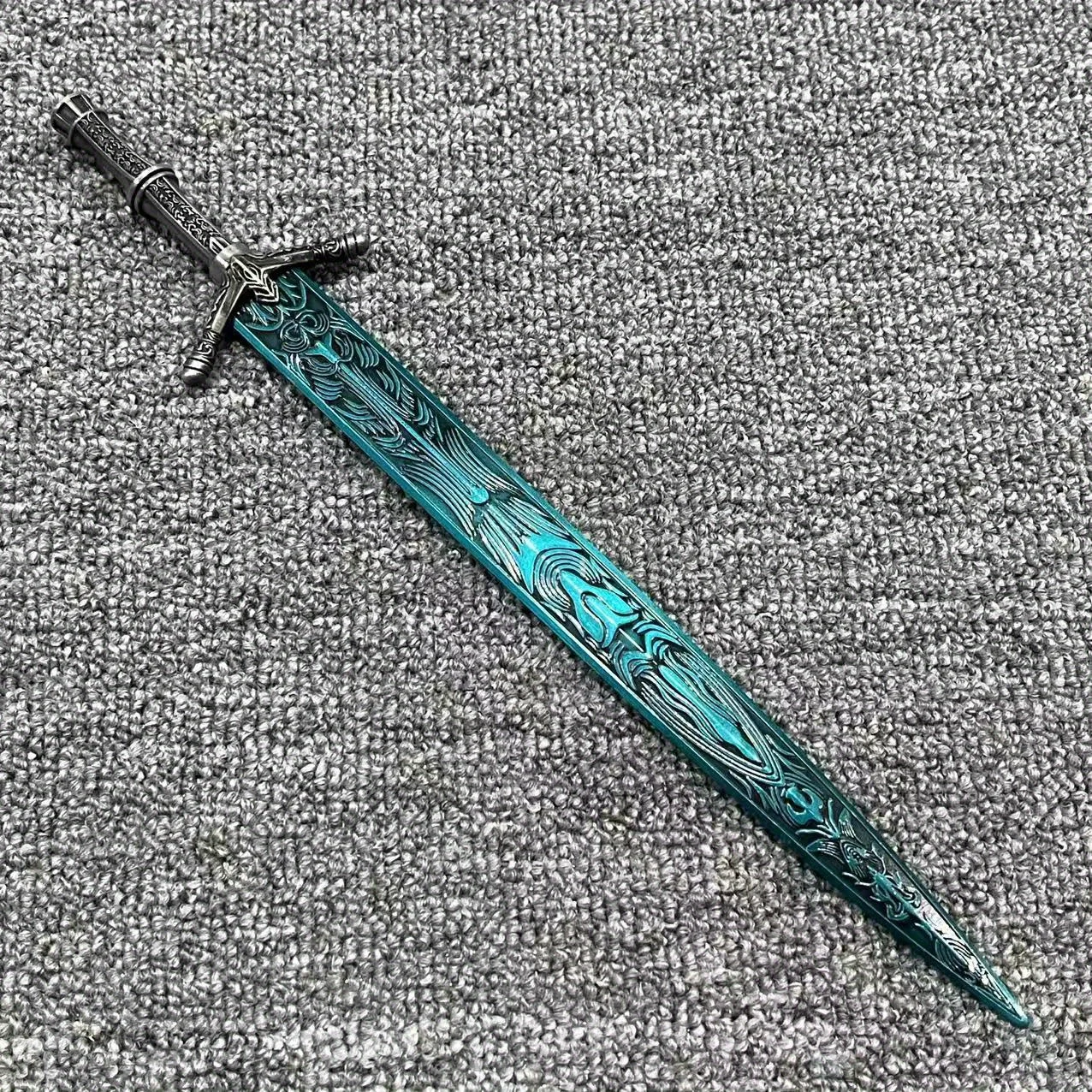 11.8inch Metal Elden Katana Anime Ranni Ninja Knife Steel Iron Sword Blade Real Size Japanese Katana Original Samurai Sabre Toy