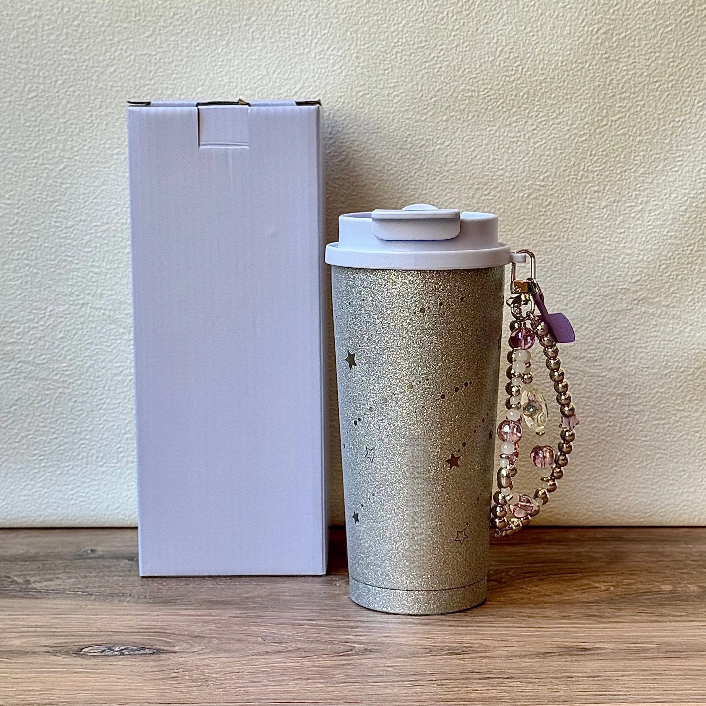 2026 Bk Cup New Purple Night The Milky Way Stainless Steel Thermos Cup Straw Cup With High Value Girl Car Cup