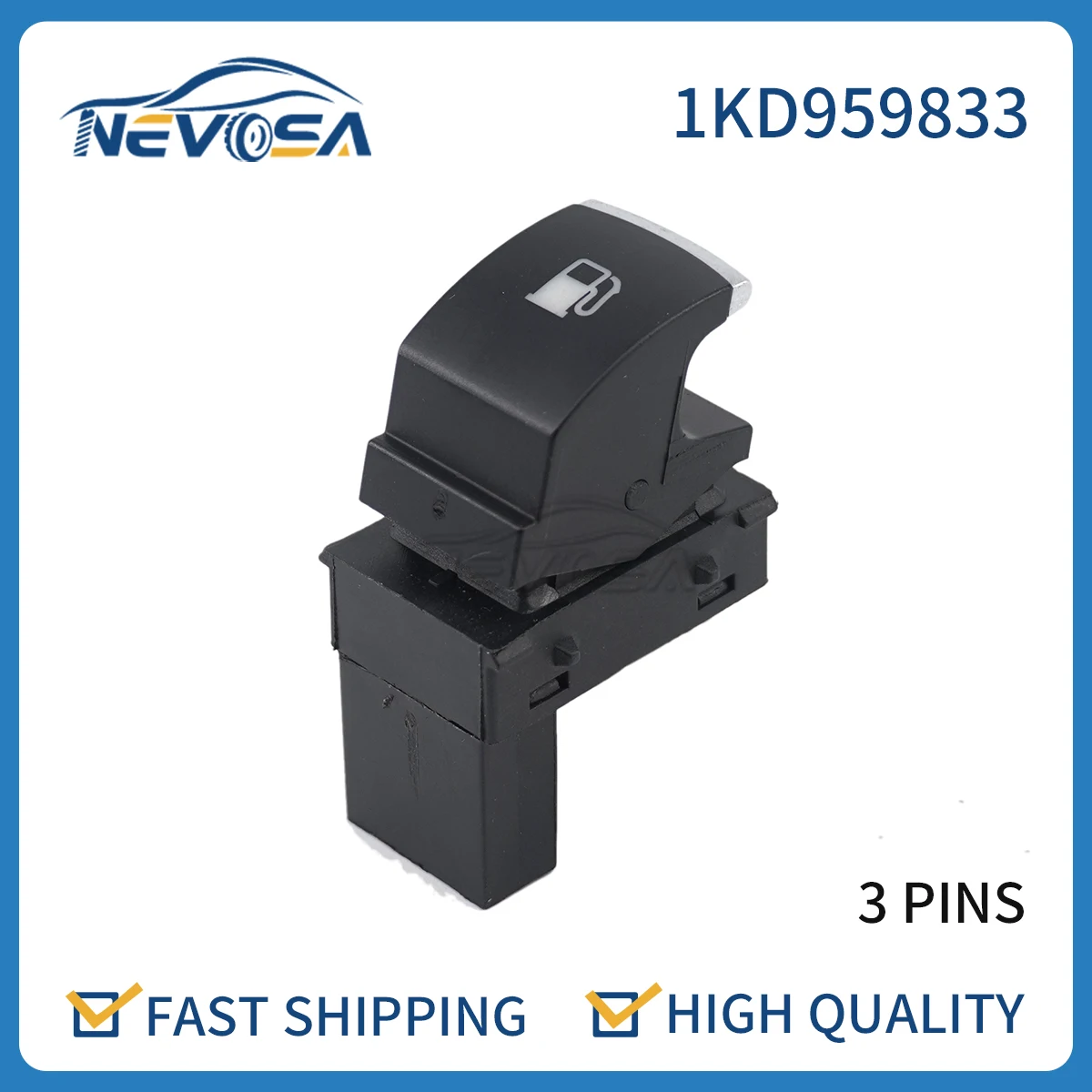 Nevosa 1KD959833 For VW Volkswagen Golf Jetta MK5 Rabbit Touran Car Fuel Tank Door Oil Cap Release Switch Button 1T0959833