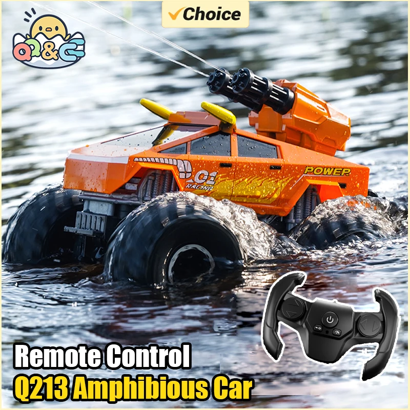 

Q213 RC автомобиль пикап-амфибия кросс-кантри альпинистский автомобиль детский автомобиль с дистанционным управлением с водяной пушкой игрушка для детей подарки