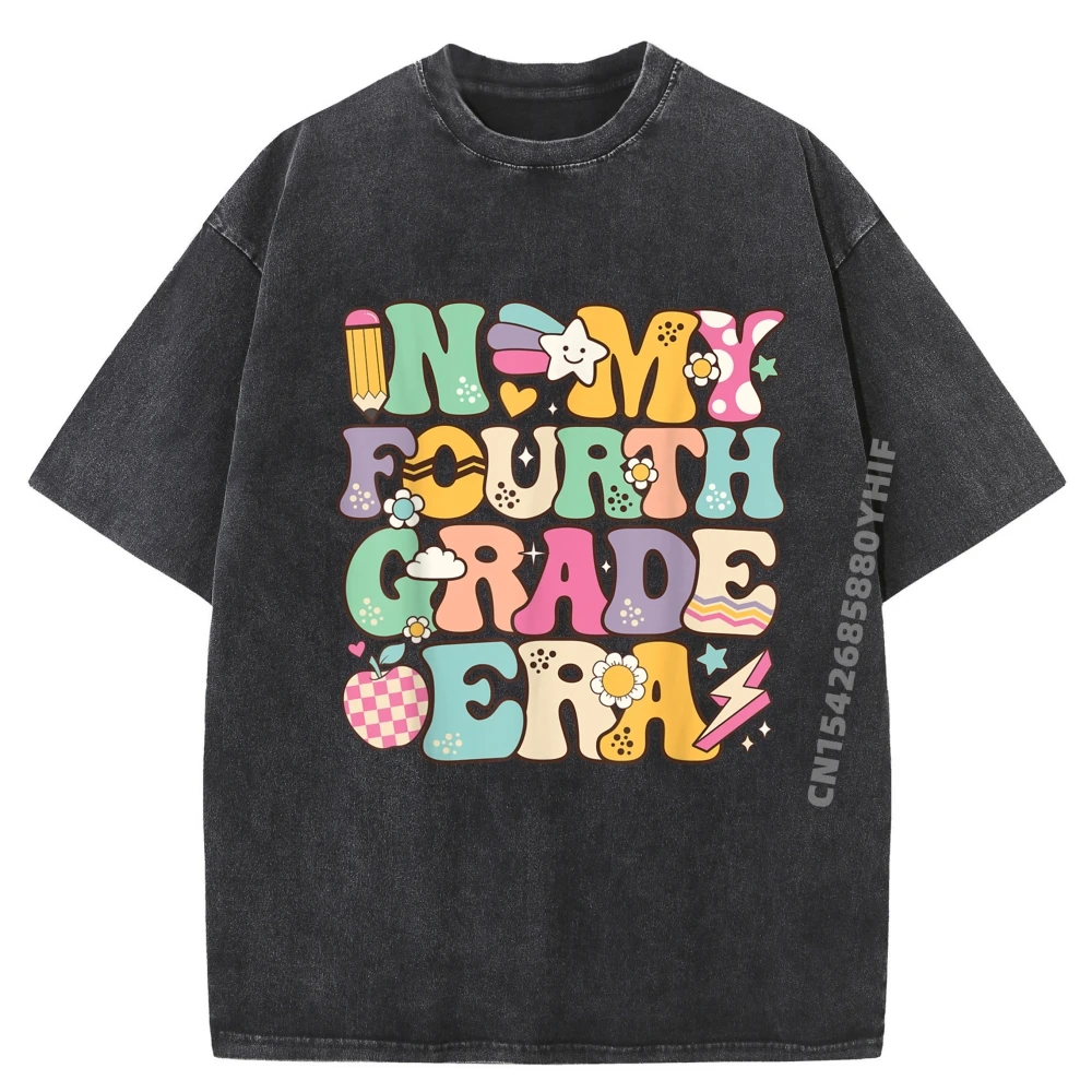 

Graphic Tees In My Fourth Grade Era Men T-shirt Classic Mens Tops & Tees Printed Tees Mens Vintage Washed Shirt