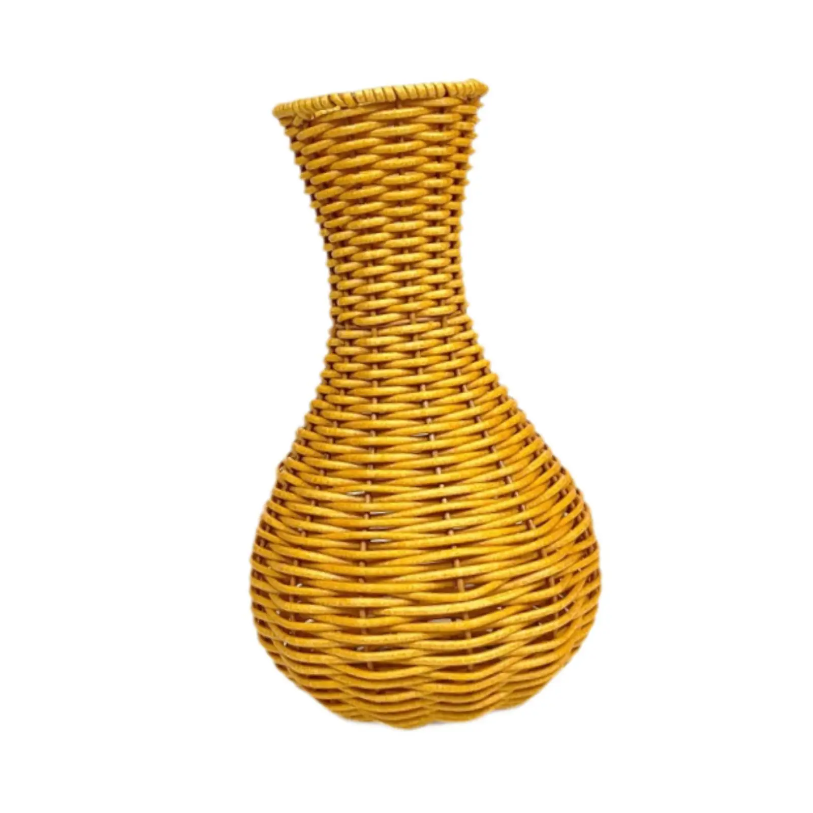 Woven Flower Vase Lightweight Ornament Plant Holder for Entryway Shelf Decor