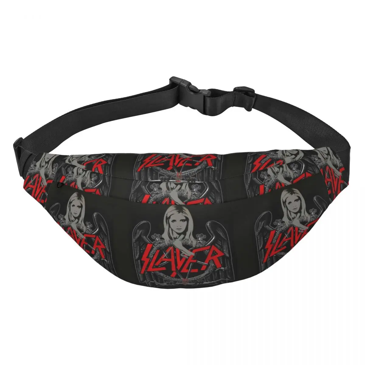 

Custom Heavy Metal Rock Band Slayers Fanny Bag Sling Crossbody Waist Pack Women Men Running Phone Money Pouch