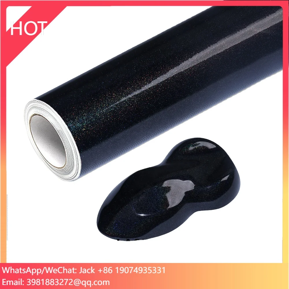 

Top Selling Polymeric Material Vinyl Film Wrapping Vehicle Safety Paint Protection 1.52*18m Black Film Car