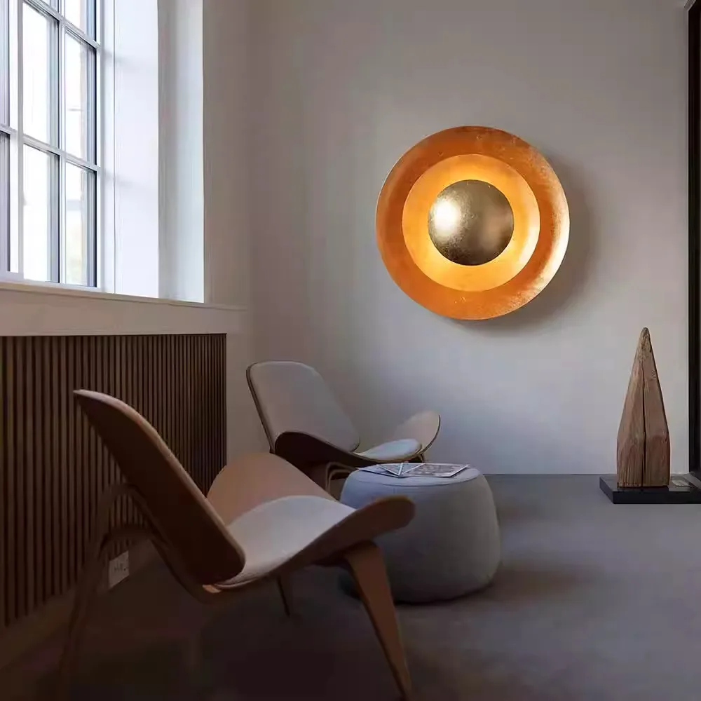 

Italian Art Creative Personality Designer Simple and Luxury Corridor Bar Multi story Circular UFO Walllight