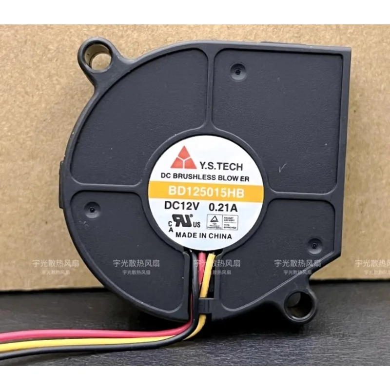 

New Cooler Fan for Y. S.TECH BD125015HB 5cm 5015 Turboblower 12V 0.21A Double Ball 50*50*15mm