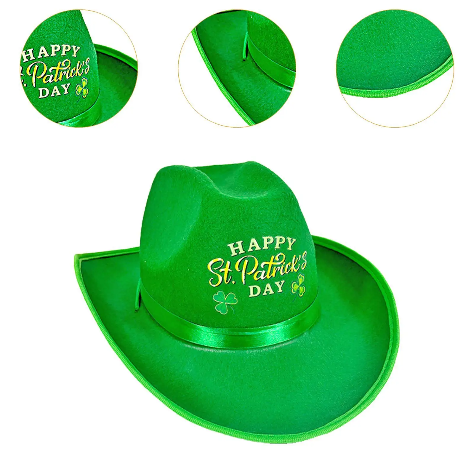 Chapéu do dia de São Patrício clássico duende verde cartola para celebração família reunião fantasia vestido desempenho decoração