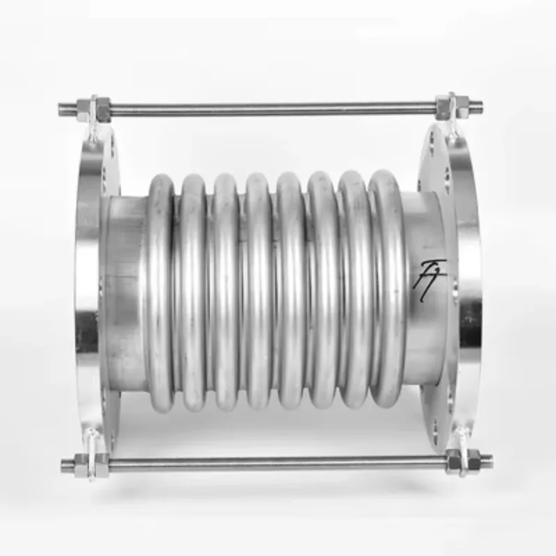 SUS304 DN100 Stainless Steel Compensator Equipment Metal Vacuum Bellows Flange Expansion Joint Pipe with 8pcs Flange Holes