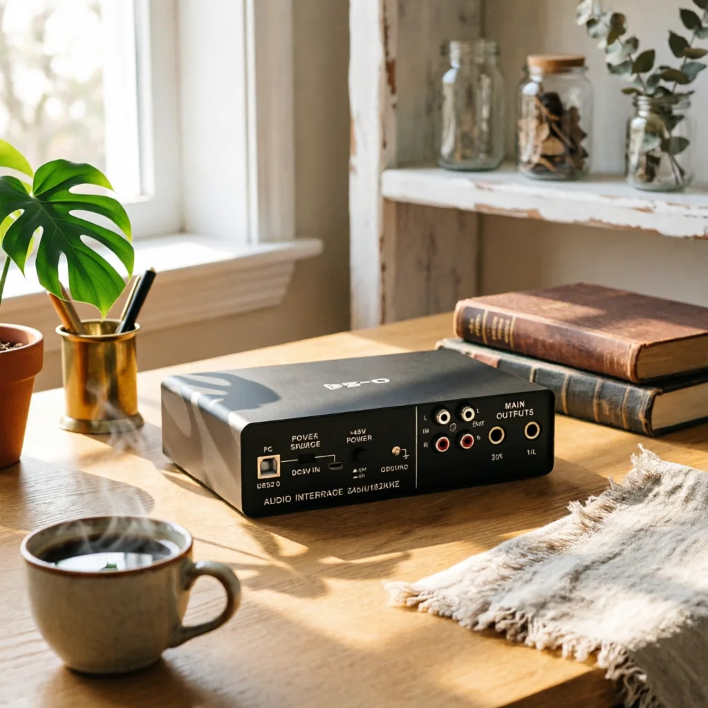 USB Audio Interface Loopback External Audio Interface Sound Card Professional Portable for Streamers, Live Broadcasting