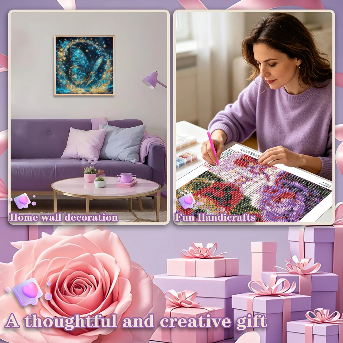 GATYZTORY لوحة ماسية بتصميم ست - مراجعة Art Craft Animals وسعره