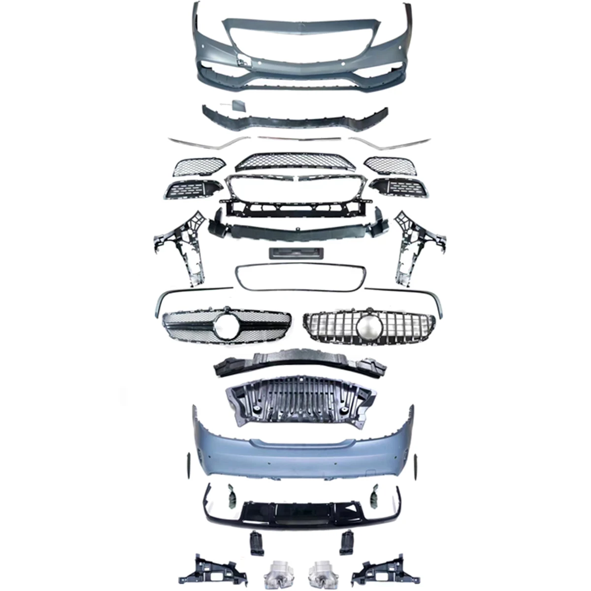 Refit auto-onderdelen bumpers bodykit voor Mercedes Benz CLS Klasse W218 2011-2017 Upgrade naar CLS63 AMG.