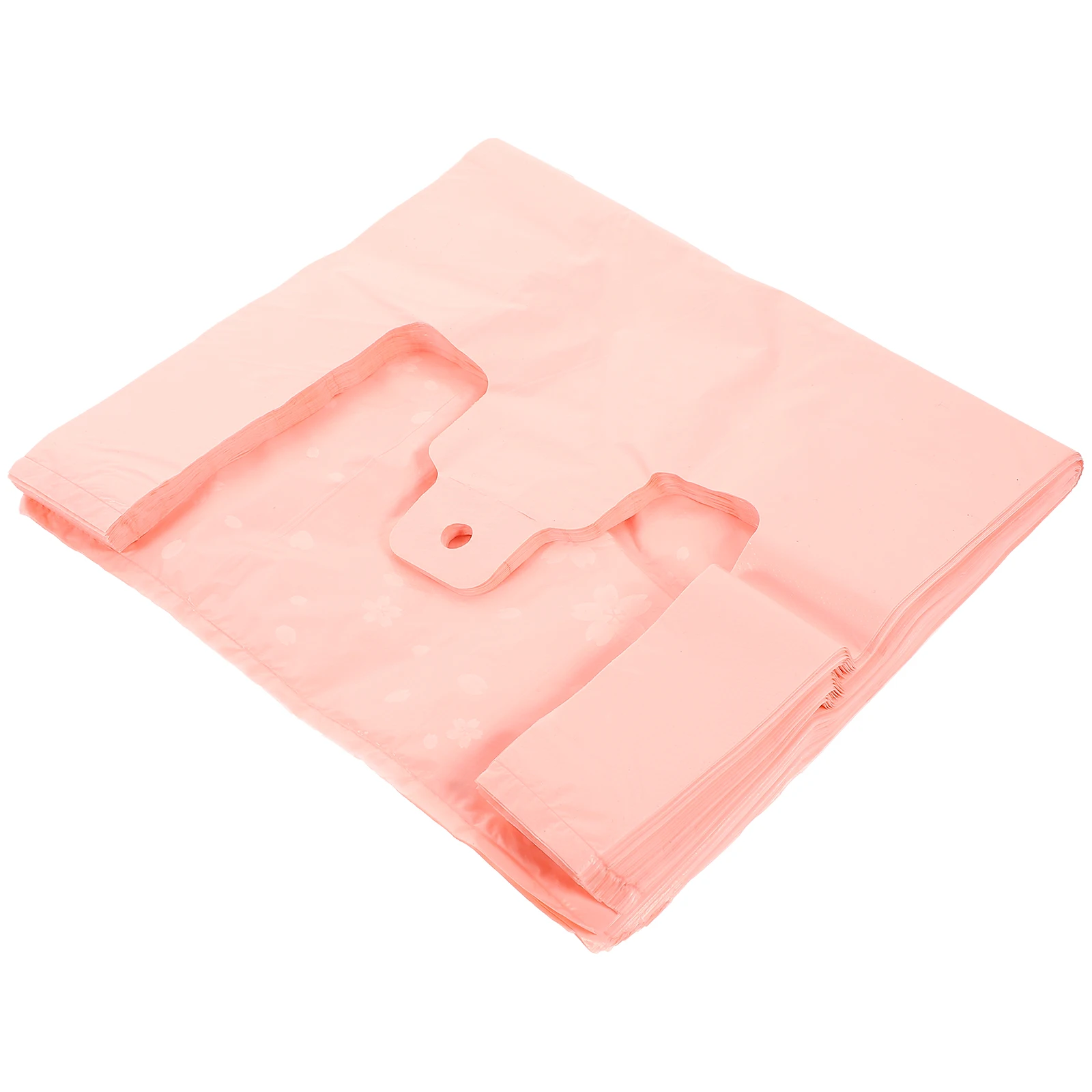 

50pcs Grocery Bag Reusable Foldable Shopping Bags High Capacity Tote Supermarket Plastic Vest Large Durable Storage Portable