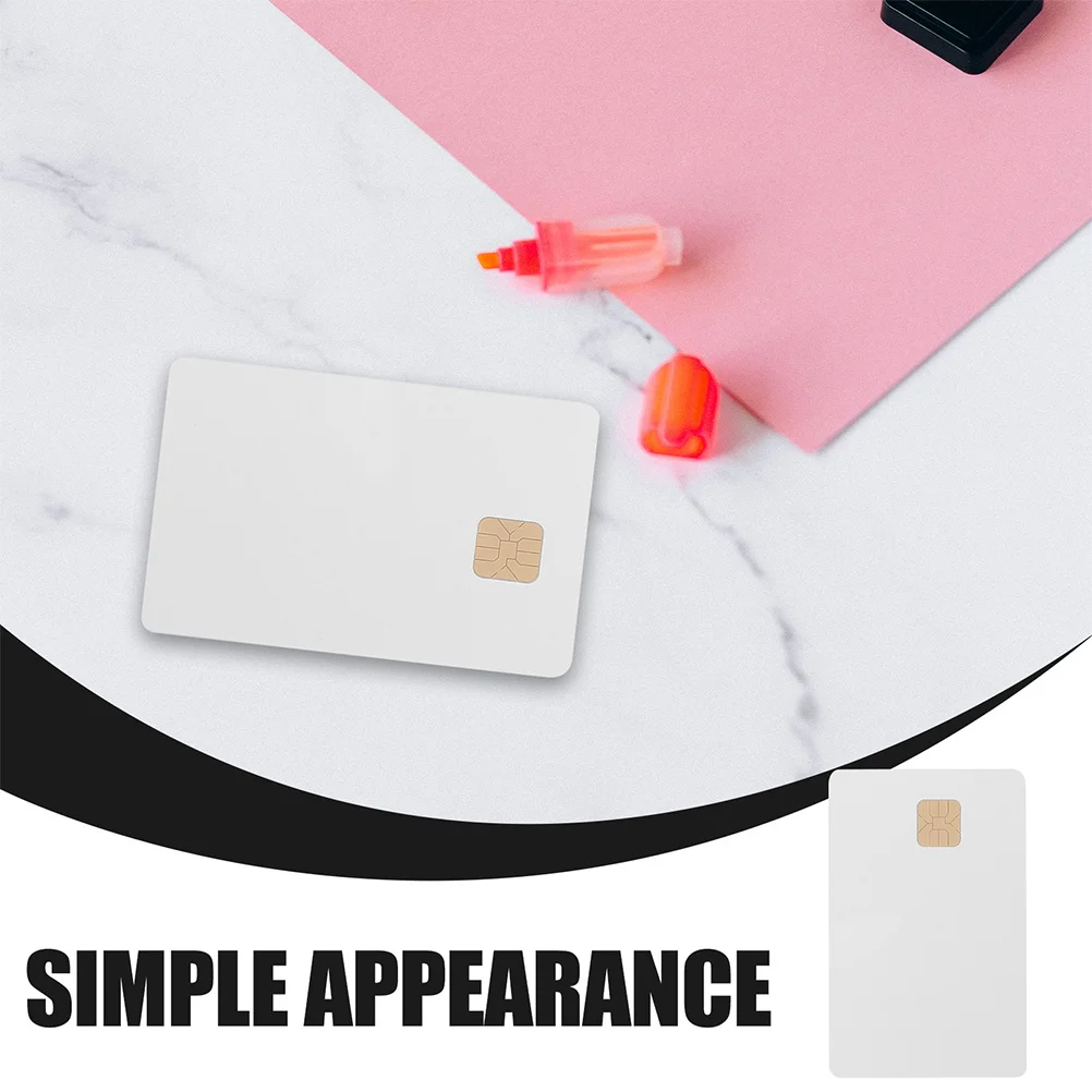 8pcs Ic Card White Pvc Cards With Chip For Access Control System Blank Smart Card Attendance Reusable Coin Tag