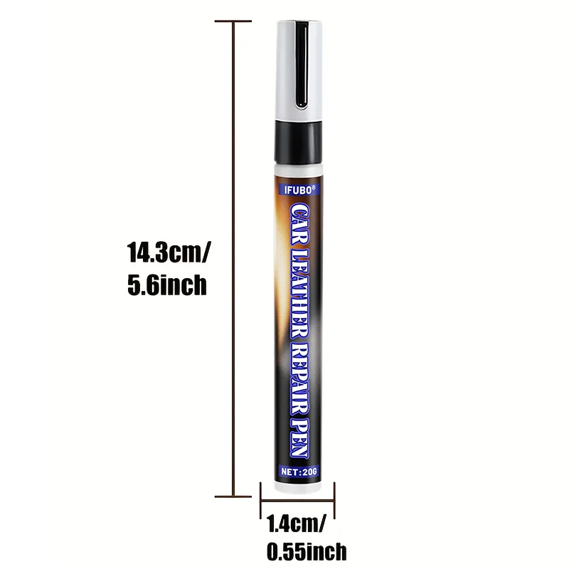 IFUBO Black Leather Repair Pen 20g Car Seat Sofa Scratch Filler Restorer for Furniture Shoes Steering Wheel