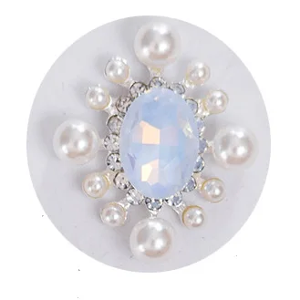 NEW 26 * 46mm 10Pcs Crystal Rhinestone Brooch Accessories DIY Wedding Invitation Card Wine Glass Gift Box Creative Decoration
