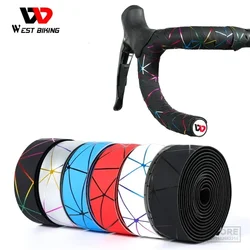 WEST BIKING Soft Bicycle Handlebar Tape EVA PU Bike Bar  Professional Cycling Damping Anti-Vibration Wrap With 2  Plugs