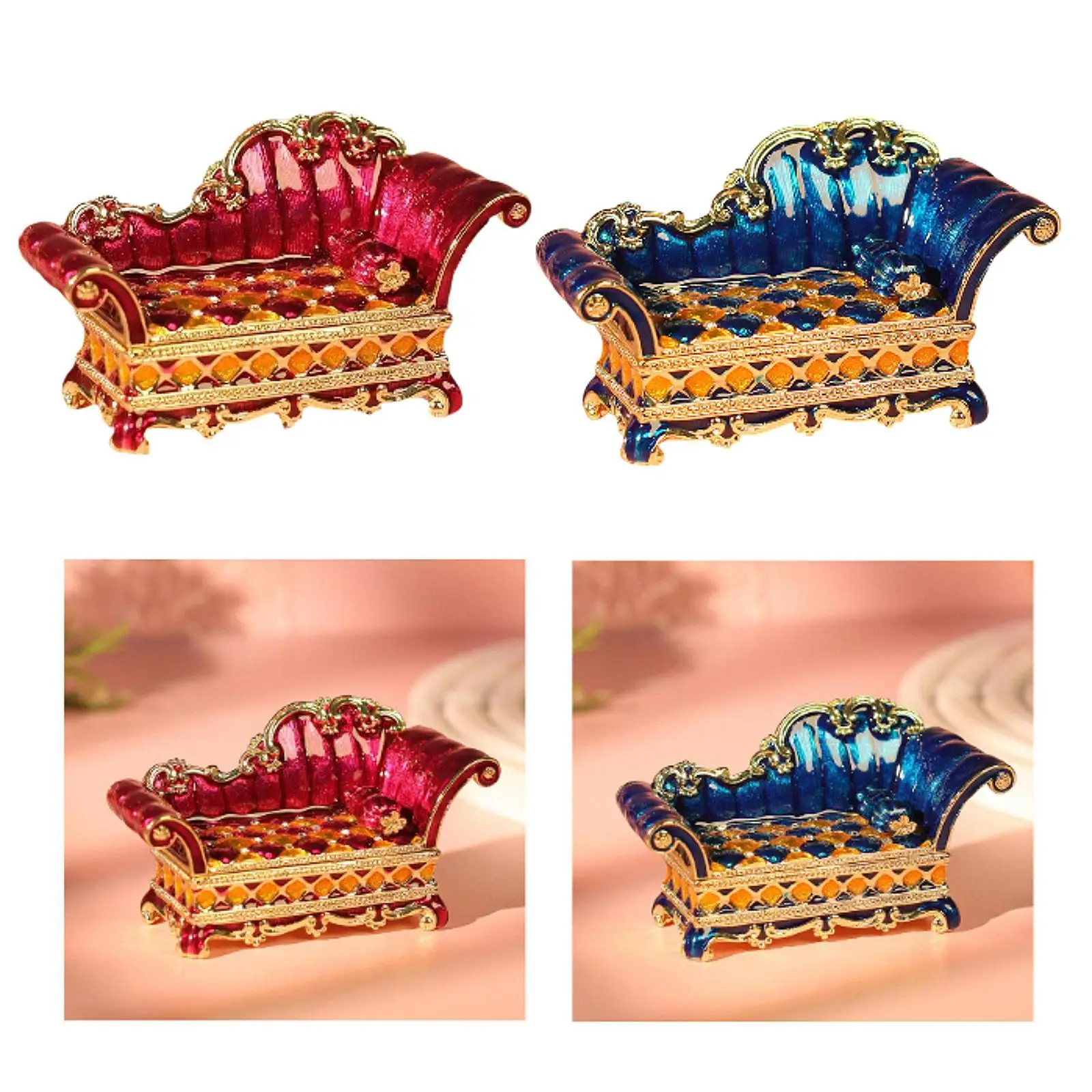 

Коробка для безделушек, модный уникальный подарочный футляр для ювелирных изделий, органайзер для ювелирных изделий в стиле ретро для серег, браслетов, колец, ожерелья, украшения