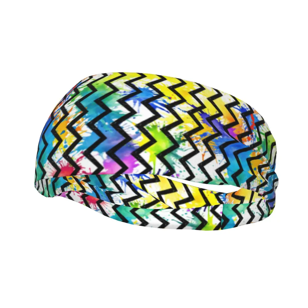 

Повязка на голову с разноцветными брызгами, абстрактная иллюстрация, повязка на голову для тенниса, тренажерного зала, фитнеса, головные уборы, аксессуары для волос