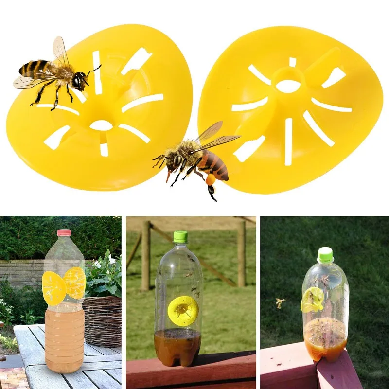 5-100pcs Reusable Wasp Trap Insect Funnel Killer Flower Bee Hornet Catcher Plastic Bottle Wasp Traps Garden Pest Control Tool