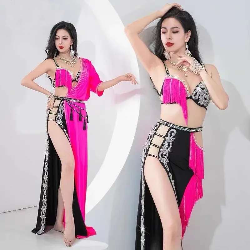 Belly Dance Women's Drum Solo Tassel Dynamic Stage Clothes Oriental Wear Outfit Competition Quality Women Carnival Costume