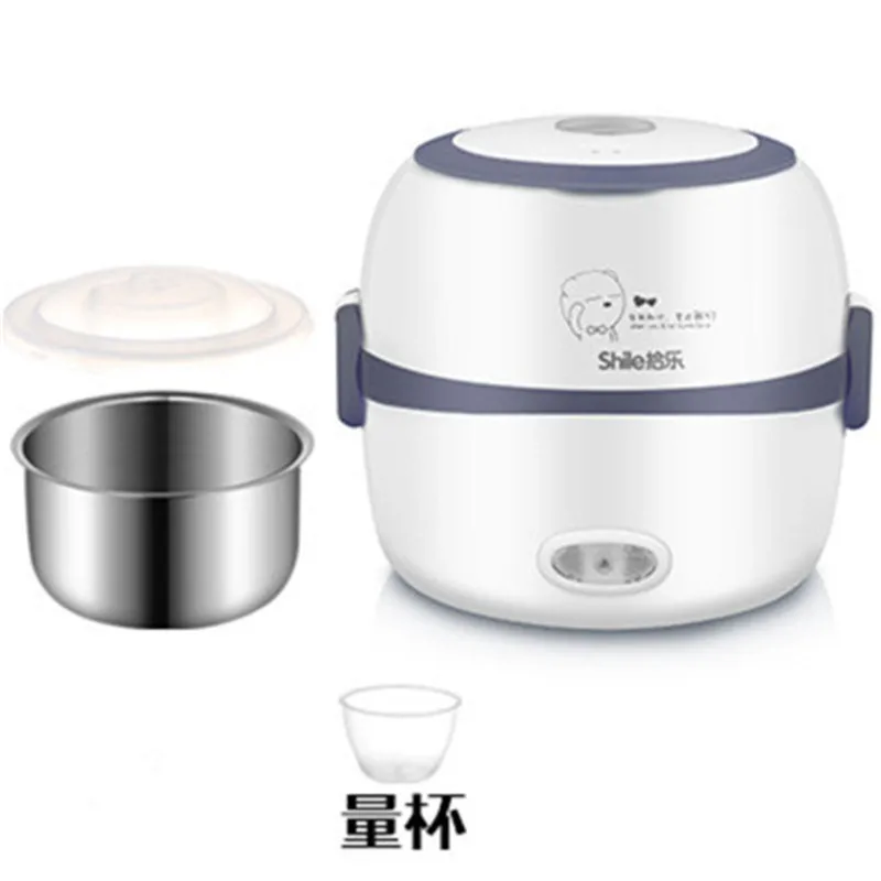 Rice Cooker Thermal Heating Electric Lunch Box  Portable Food Steamer Cooking Container Meal Lunchbox Warmer