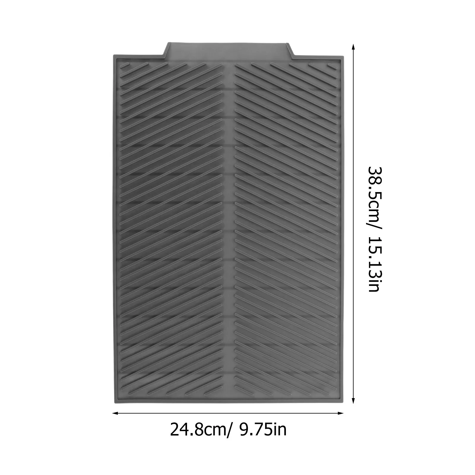 Silicone Protector Non-Slip Kitchen Sink Mat Drain Pad For Dishware Glassware With Compact Storage Design Sink Mat For