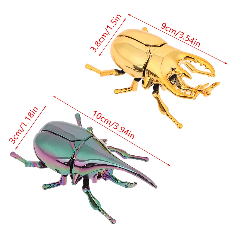 〔Rebecca〕Plastic Animals Wind Up Toy Beetle Bionic Toys Prankster Insect Toy Model