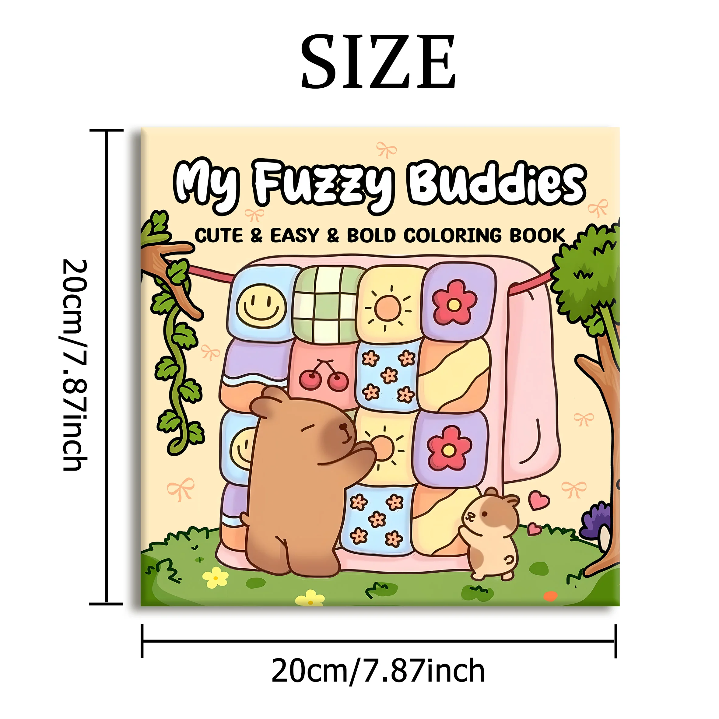 MY FUZZY BUDDIES: livro para colorir para adultos com atividades diárias fofas e aconchegantes para relaxamento (colorir espaços aconchegantes)