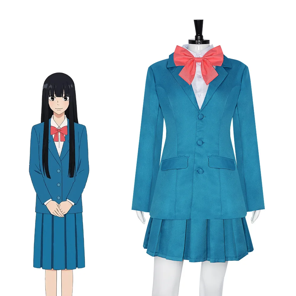 Realmente quiero contarías sobre el disfraz de Cosplay de Kurozumi Satsuki, Falda corta con lazo, traje de Cosplay para Halloween