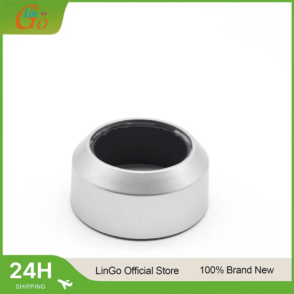 LinGo LH-40B Bayonet Mount Lens Hood For Olympus M.Zuiko Digital 45mm F1.8 Lens Black/Sliver
