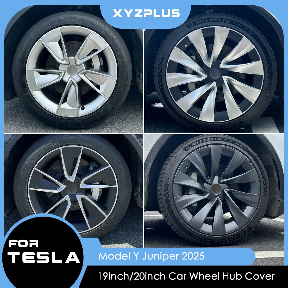 

19 дюймов, 20 дюймов, 4 шт., крышка колеса для Tesla Model Y Juniper 2025 Performance, сменная крышка ступицы колеса, полная крышка обода, аксессуары