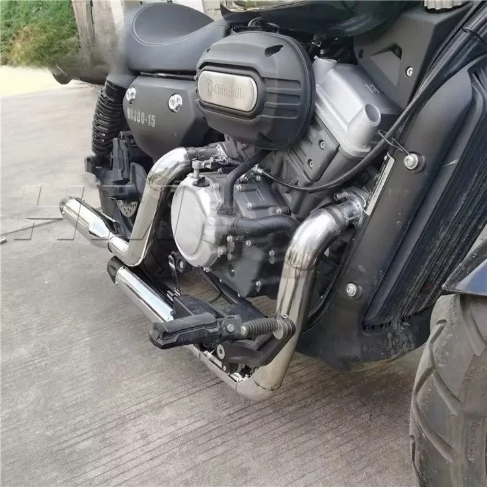 High Performance Exhaust With Deep Sound Replacement Accessories For Keeway V302C V Cruise 125