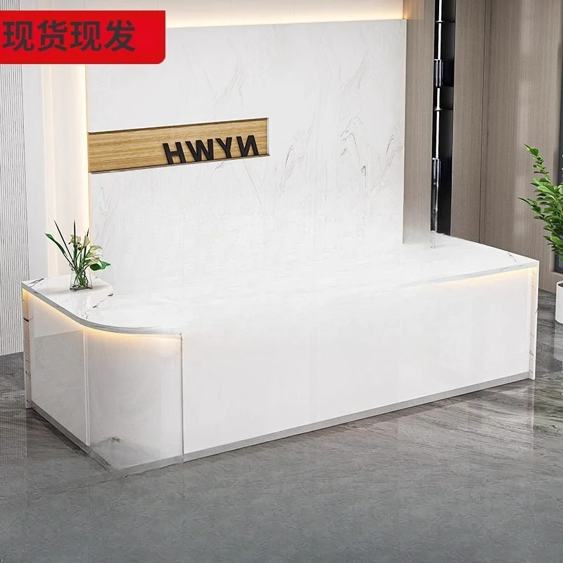 Company front desk reception desk simple intermediary travel agency graphic store