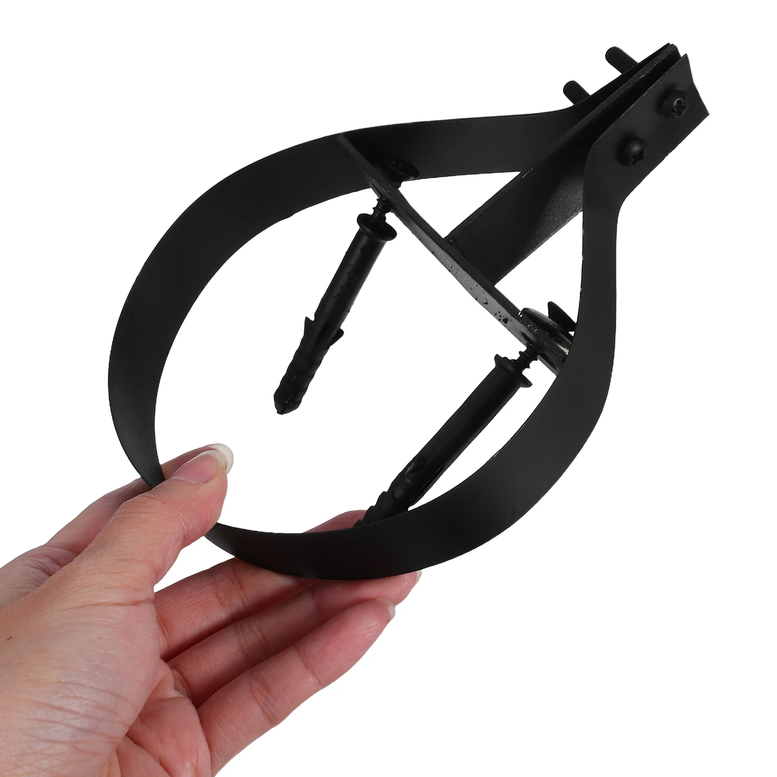 

125mm Chimney Fixing Bracket Stainless Steel Black Fireplace Furnace Pipe Clamps Adjustable Wall Holder