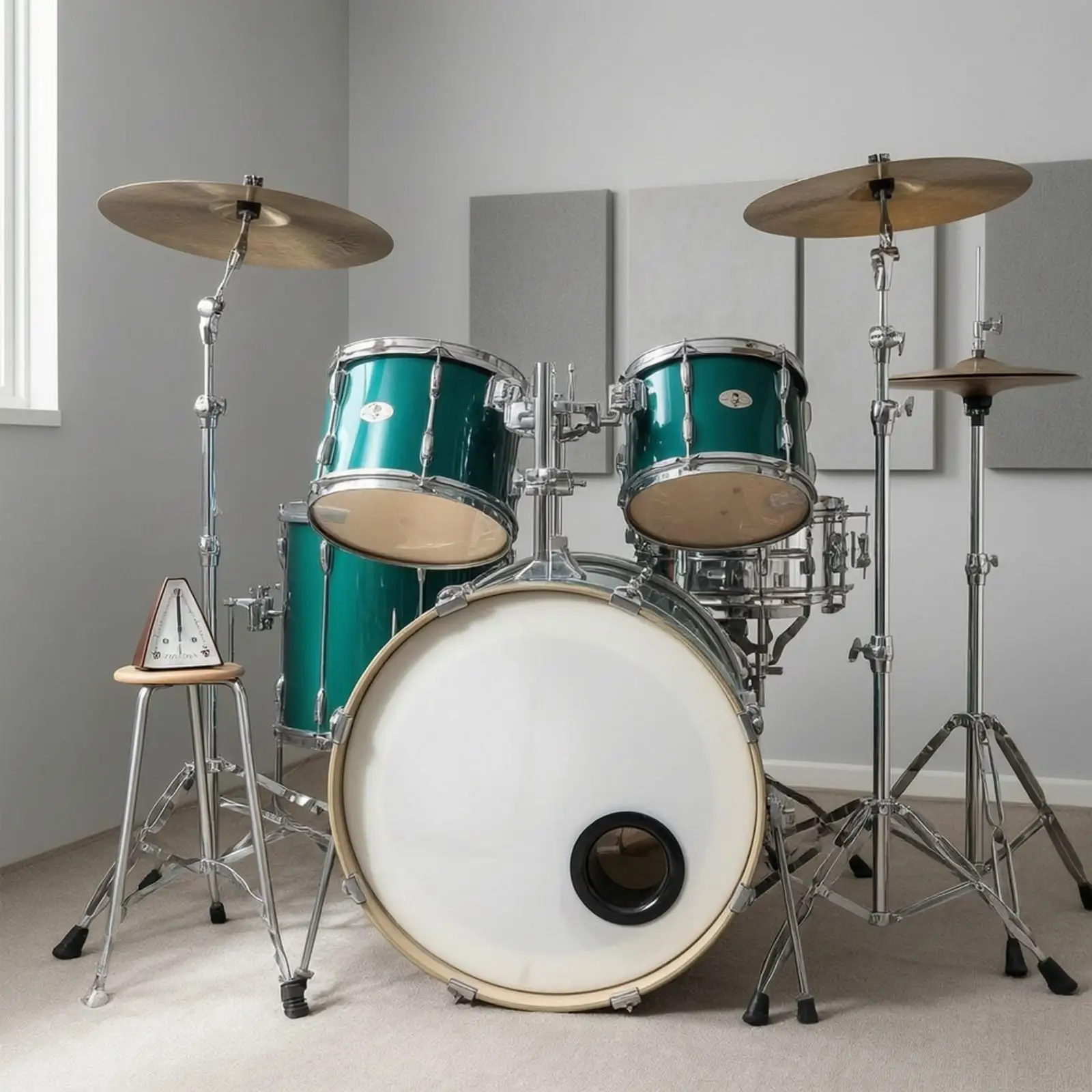 Bass Drum Air Vent Enhancer Glossy Molded Shell Port for Drum Head Protection and Resonance