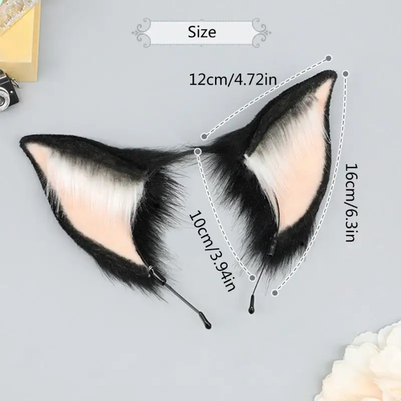 M6CD حفلة تنكرية Hairhoop الاصطناعي الشيطان الأذن عقال تأثيري حلي هيرباند