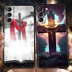 Faith Christian Religious Jesus Clear Case for Samsung Galaxy S24 S23 S22 S20 S21 FE Ultra S10 S10E S9 S8 Plus 5G Phone Cover