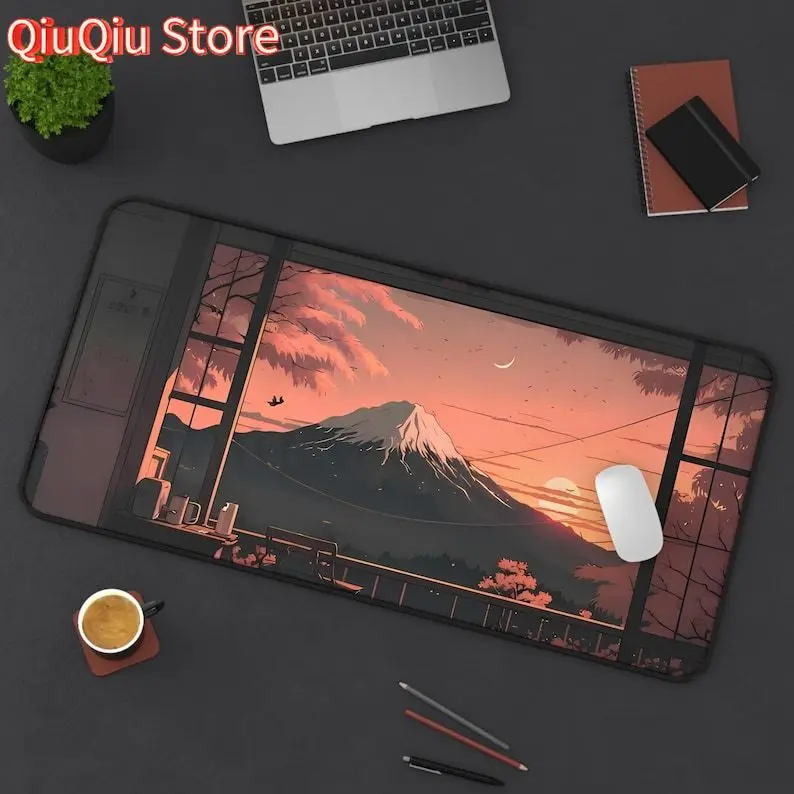 

Japan Scenery Mount Fuji Mousepad | Aesthetic Anime Desk Mat | Japanese Landscape Mouse Pad | Kawaii Desk Decor | Otaku Gift | D
