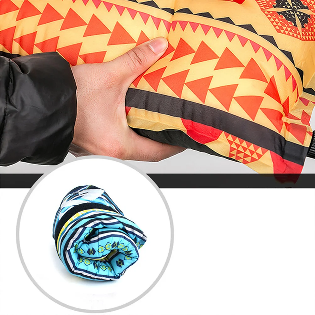 

1Pcs Automatic Inflatable Pillow Orange Stripes Soft Comfortable Support Cervical Vertebra Travel Camping Rest Portable Pillow